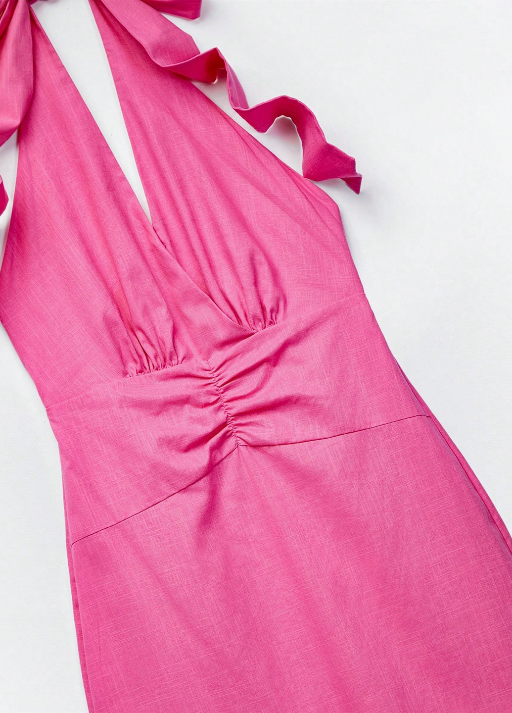 Темно-рожева кежуал сукня з відкритою спиною SHEIN однотонна