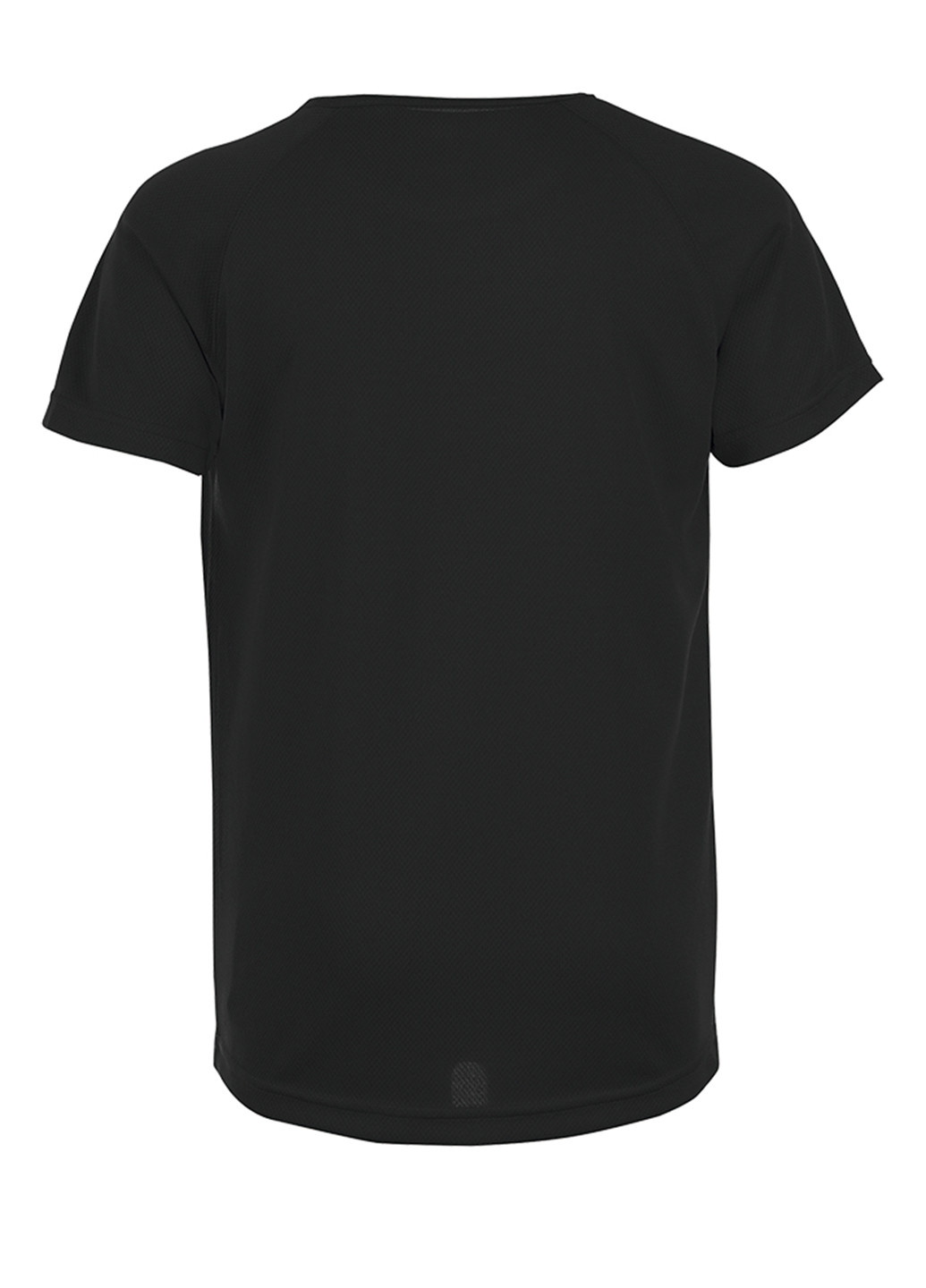 Черная демисезонная футболка с коротким рукавом Sol's