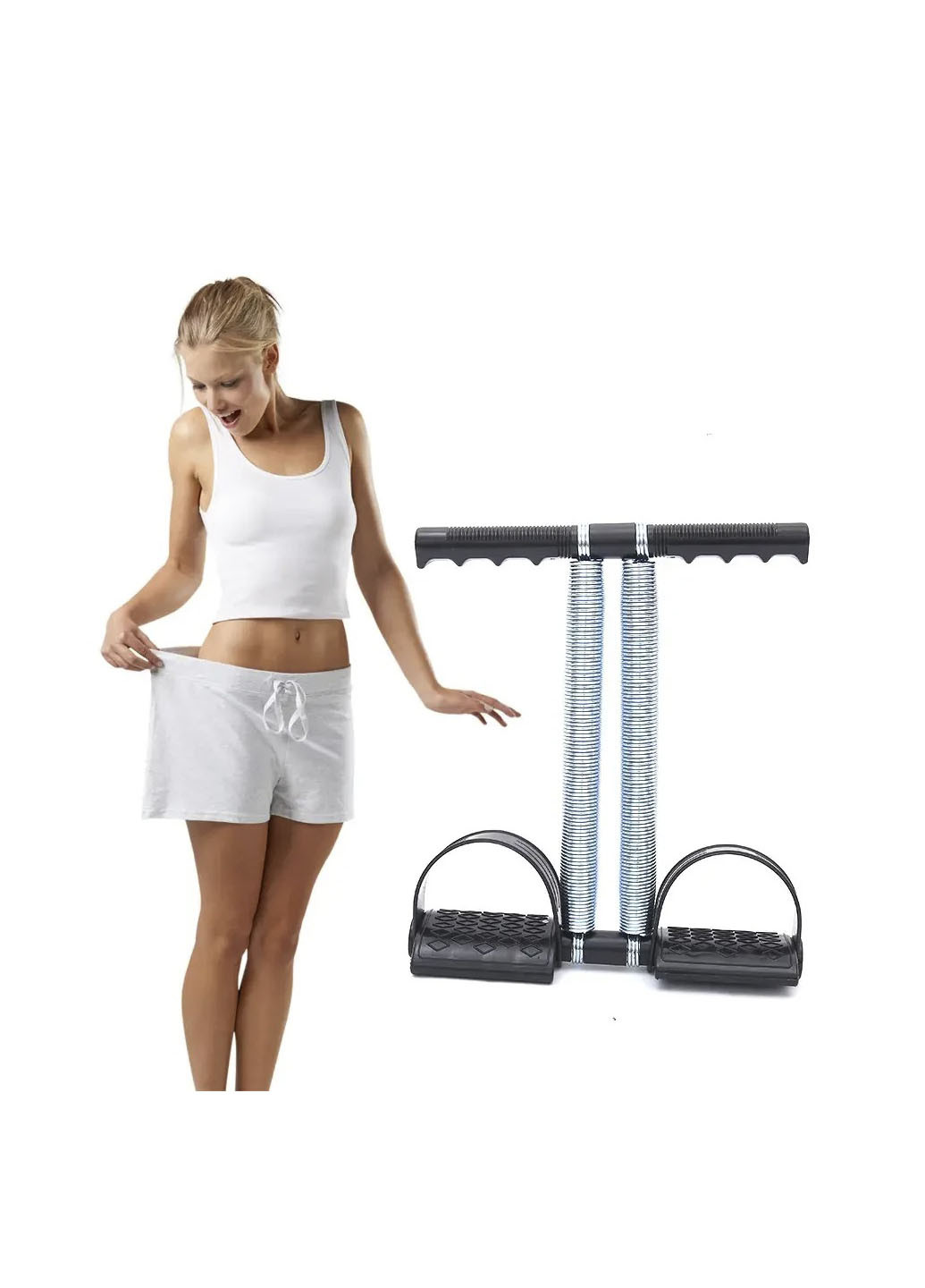 Эспандер пружинный Tummy Trimmer Тренажер-экспандер для мышц рук, живота и спины XO (253784202)