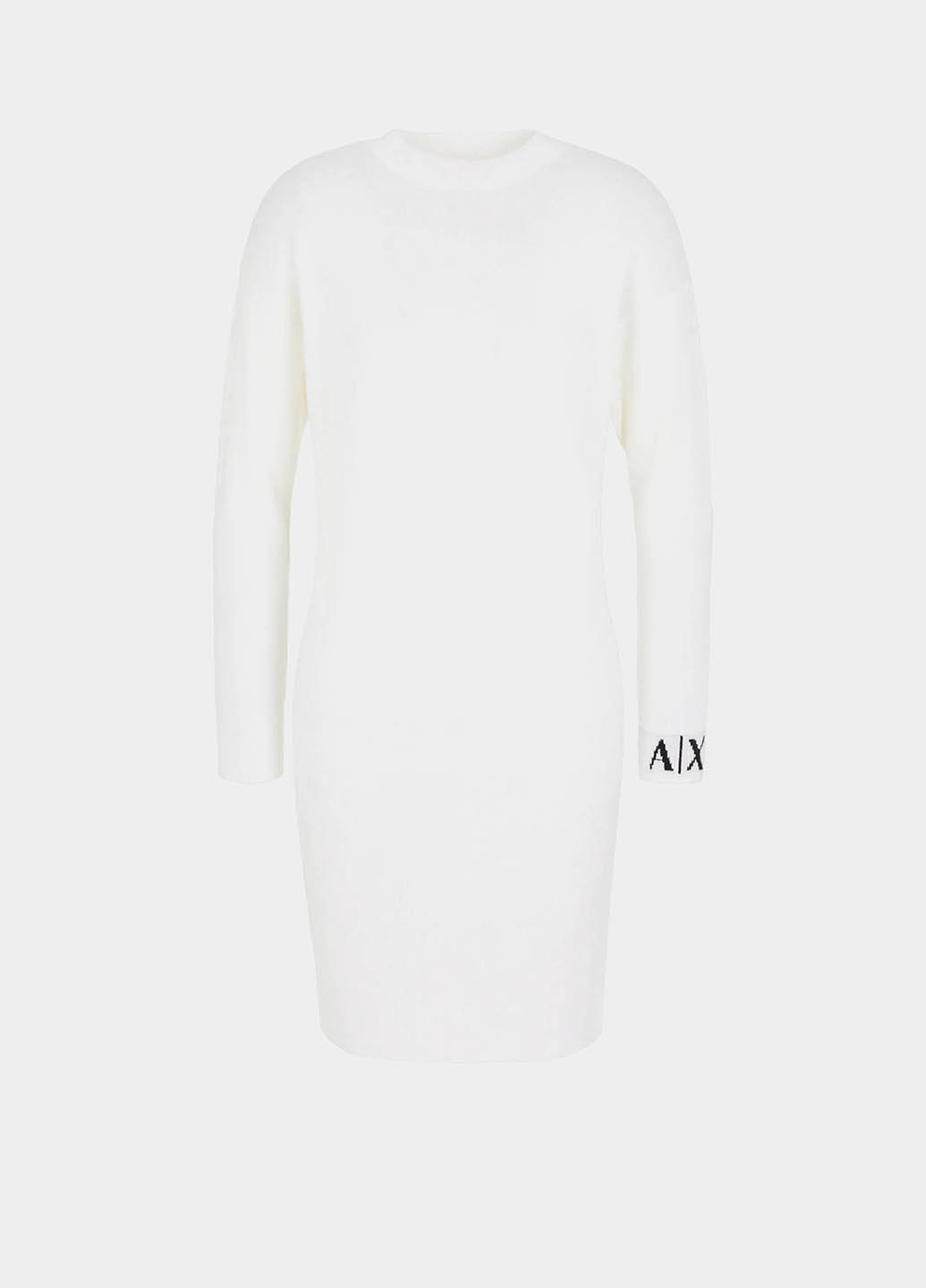 Білий кежуал сукня силуетна Armani Exchange з логотипом