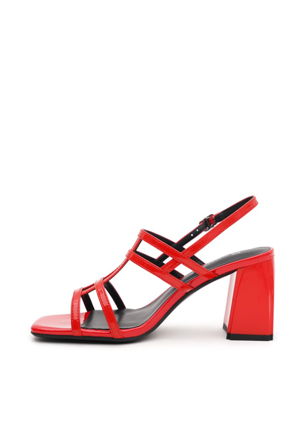 Красные босоножки Blizzarini с ремешком лаковые
