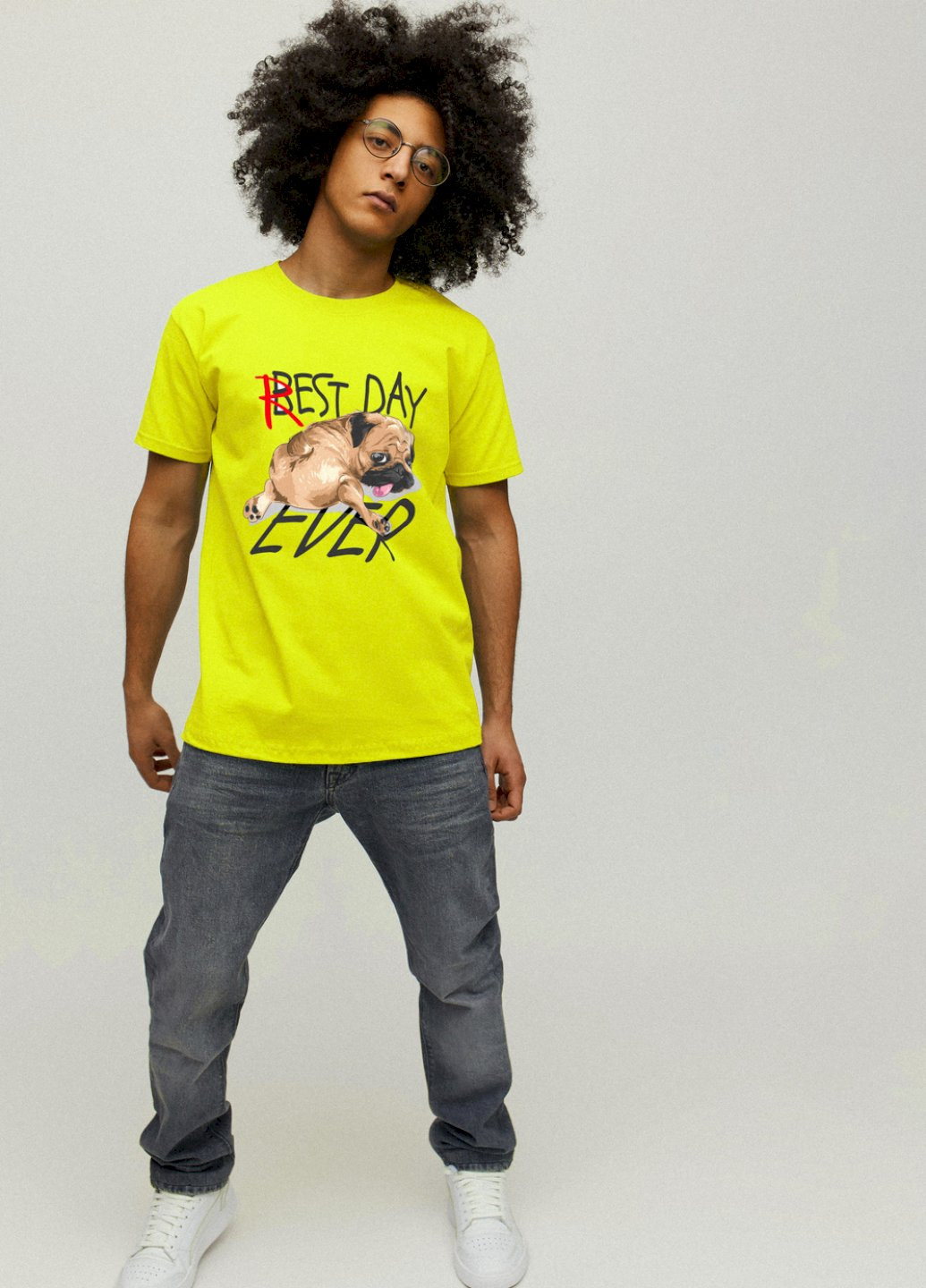 Жовта футболка чоловіча YAPPI