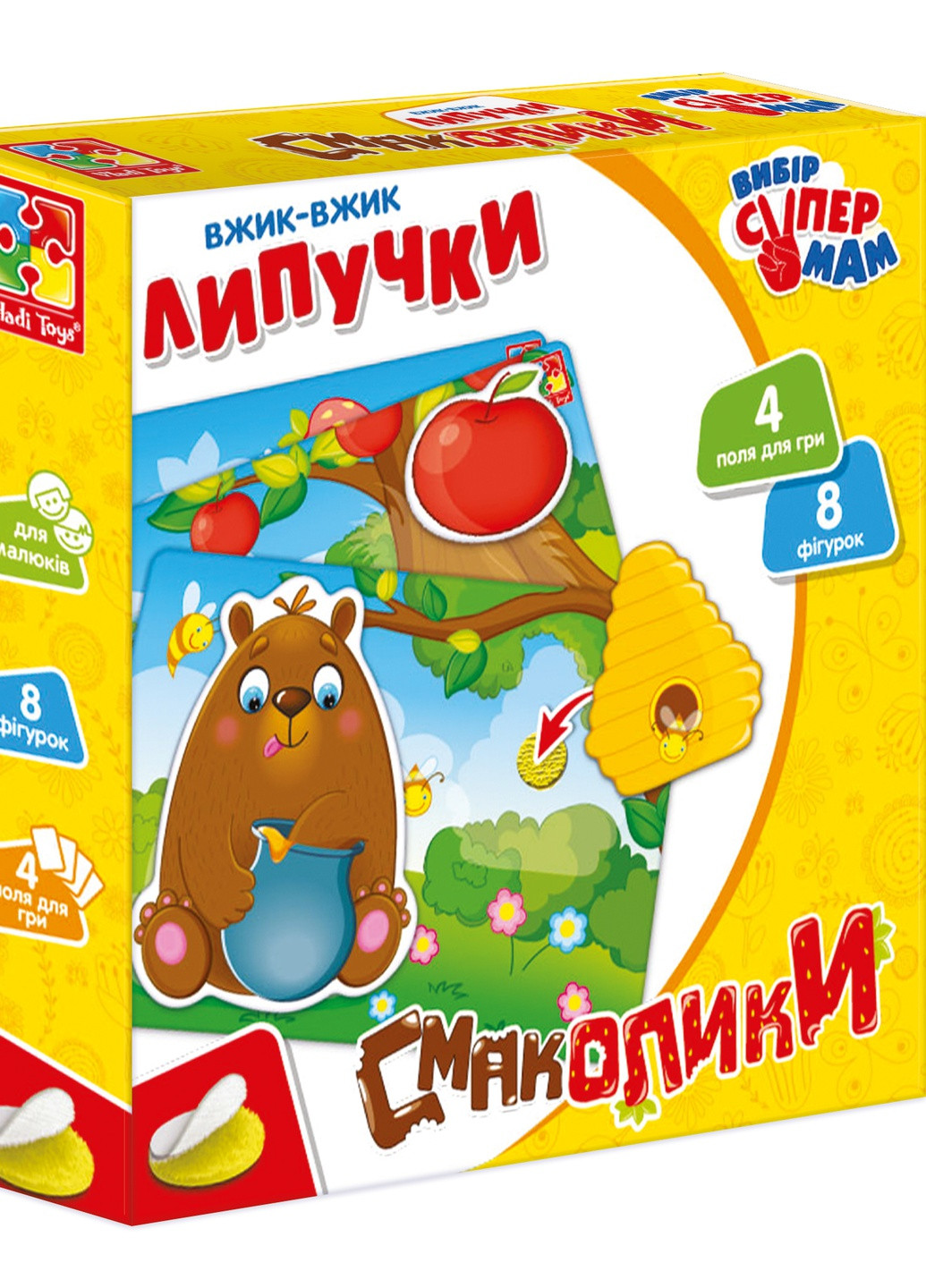Вжик-вжик Личики "Вкусняшки" VT1302-22(укр) Vladi toys (255391282)