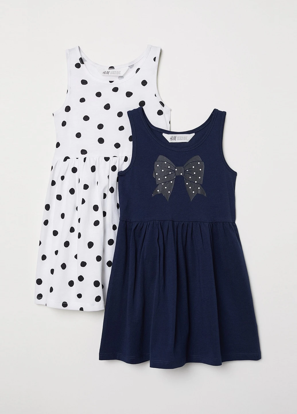 Комбинированное платье (2 шт.) H&M (166811995)