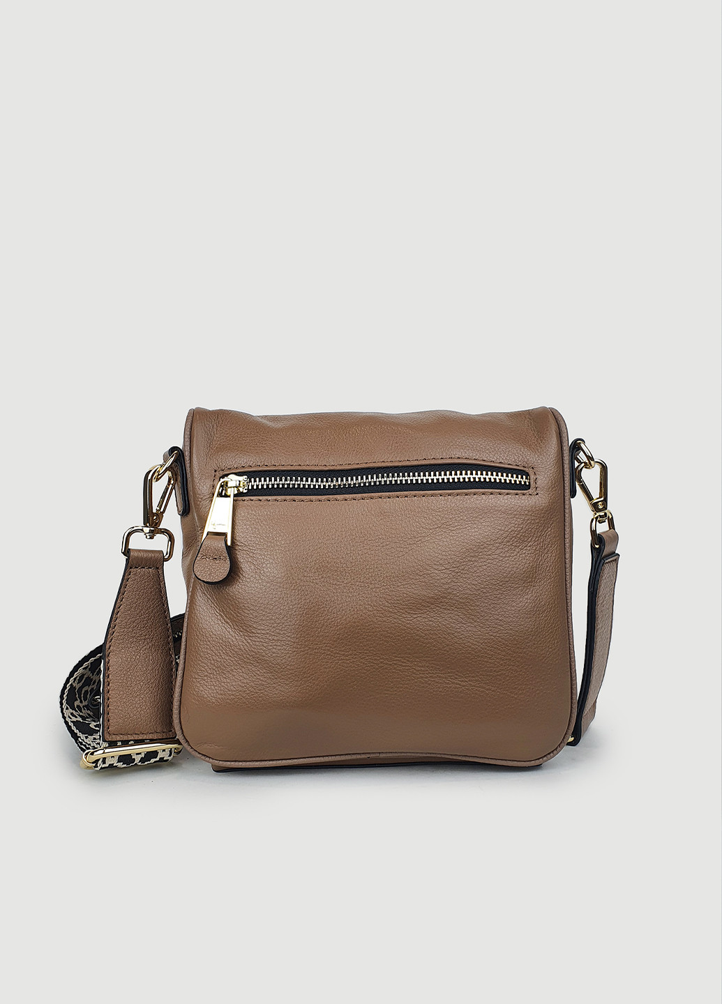 Стильна жіноча сумка бананка шкіряна коричнева Fashion (232986056)