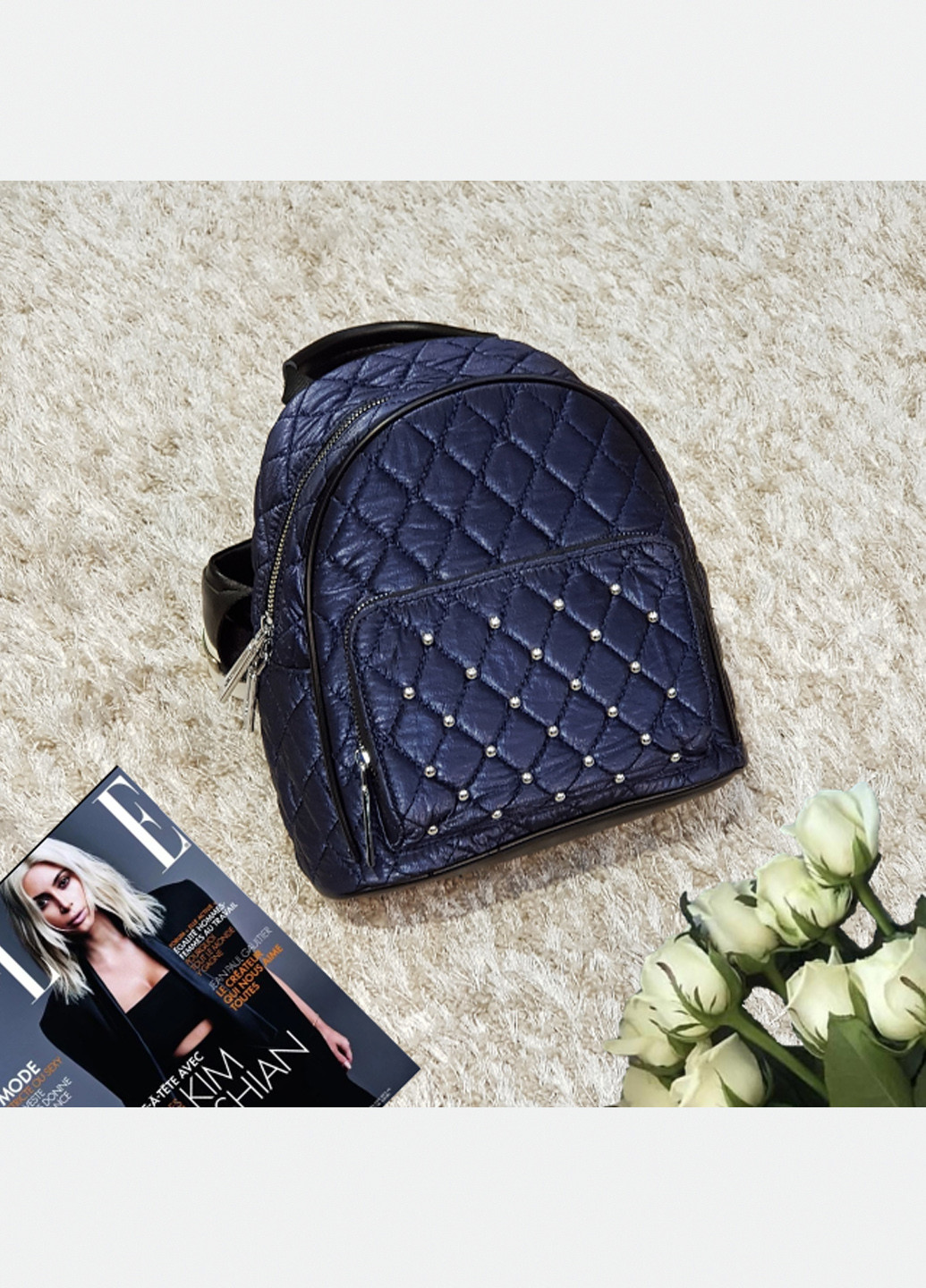 Сумка-рюкзак жіноча синя 9329, Fashion (226967496)