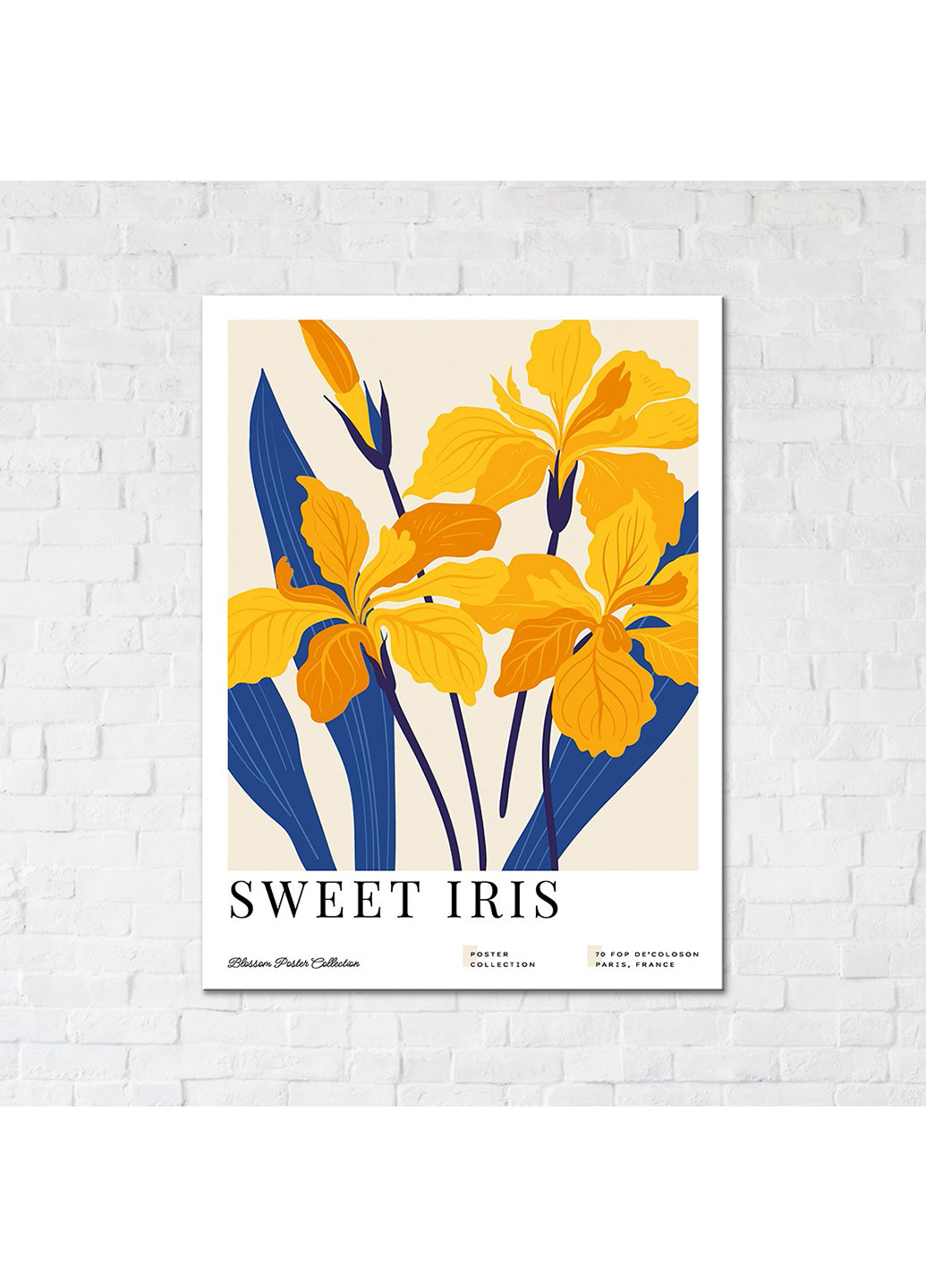 Картина-постер солодкі іриси 30х40 см Brushme (254643313)