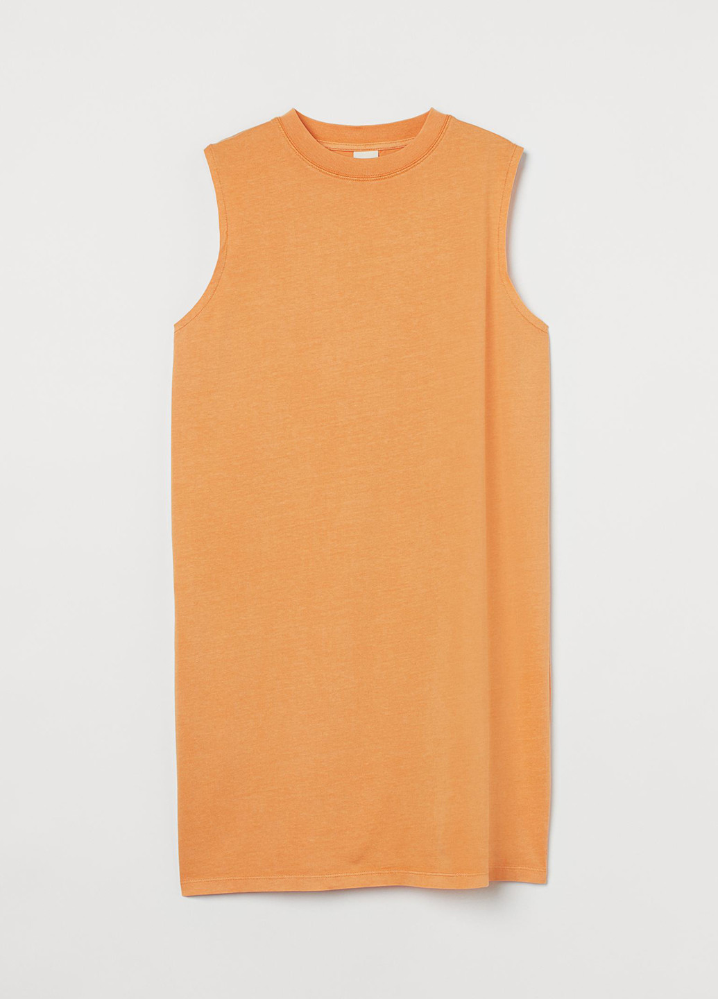 Оранжевое кэжуал платье платье-майка H&M меланжевое