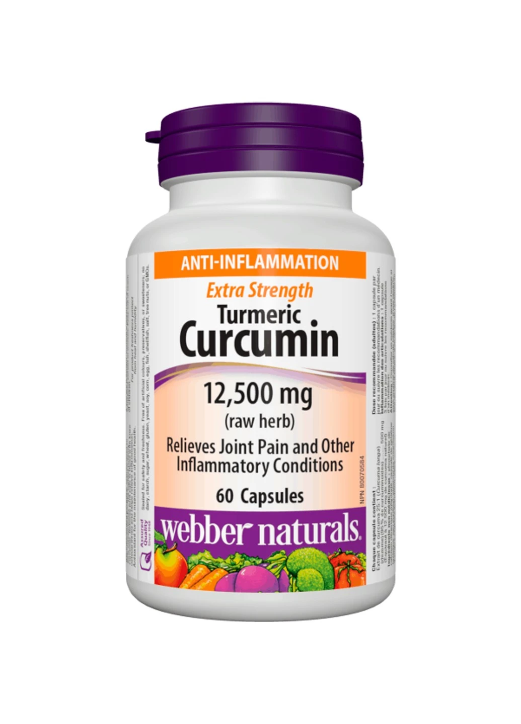 Куркумин Turmeric Curcumine 3050 mg 60 капсул Webber Naturals (255409125)