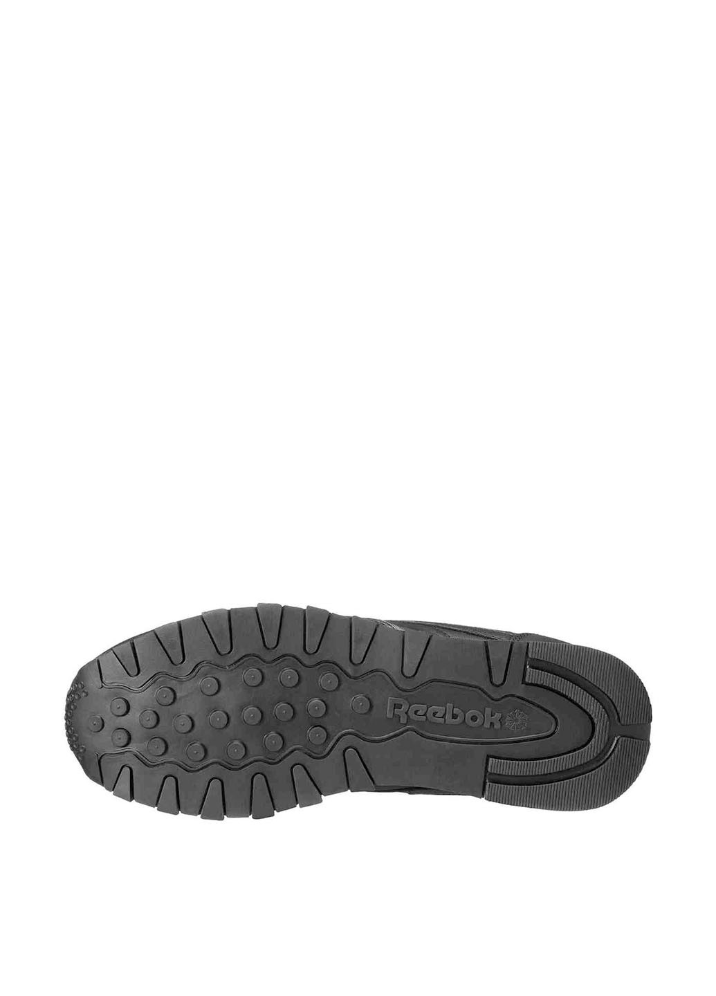 Черные демисезонные кроссовки Reebok Модель CL LTHR CLASSICS FTW MEN REEBOK RUNNING
