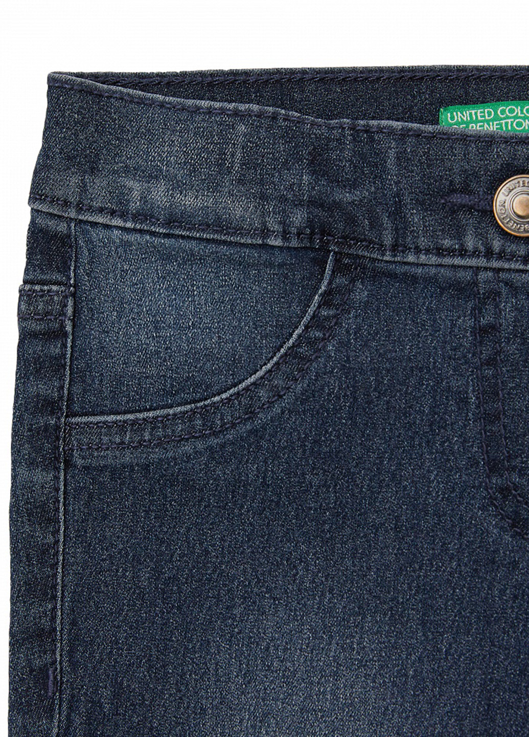 Темно-синие демисезонные прямые джинсы United Colors of Benetton