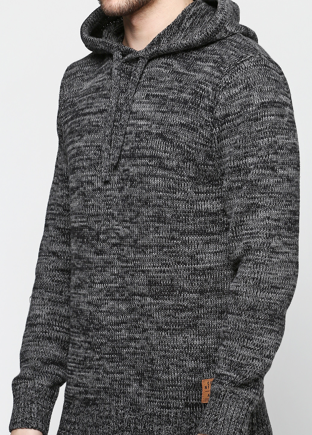 Серый демисезонный свитер Solid