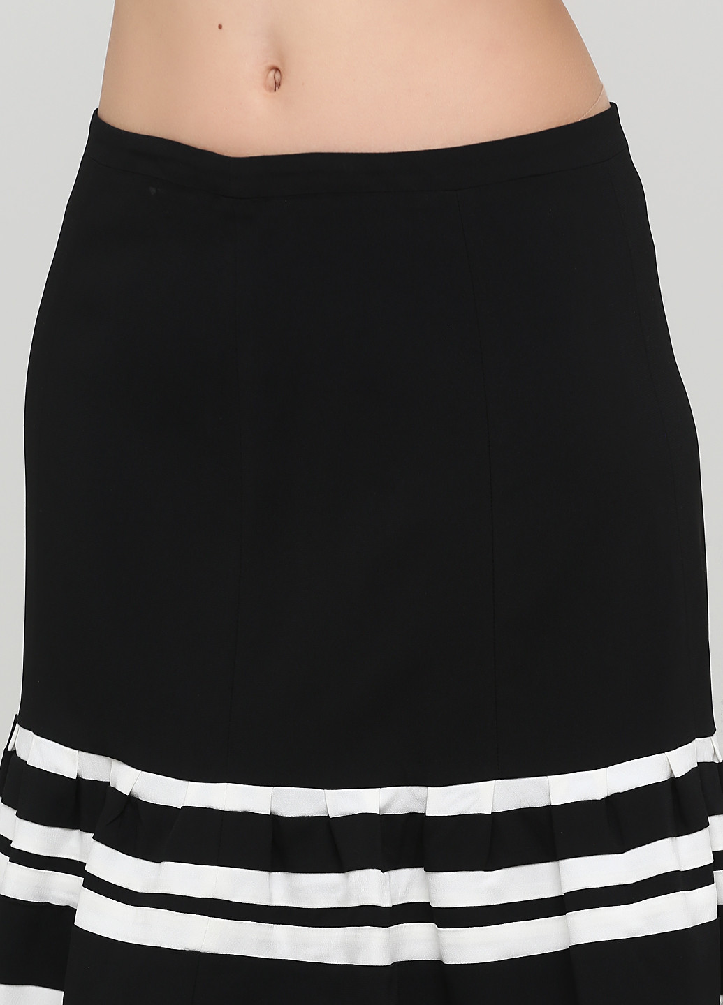 Черная кэжуал в полоску юбка Maria Grazia Severi