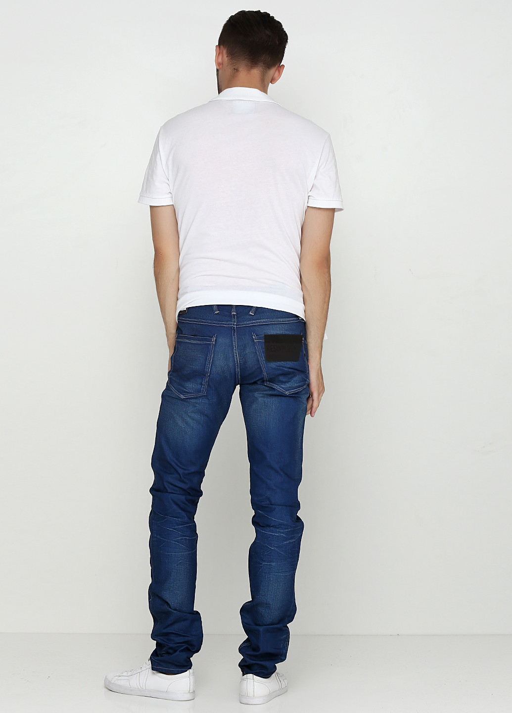 Синие демисезонные зауженные джинсы Replay