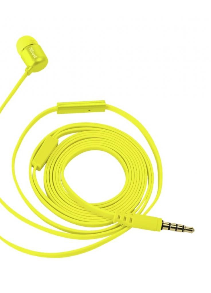 Наушники Duga Mic Neon Yellow (22744) Trust (207377071)