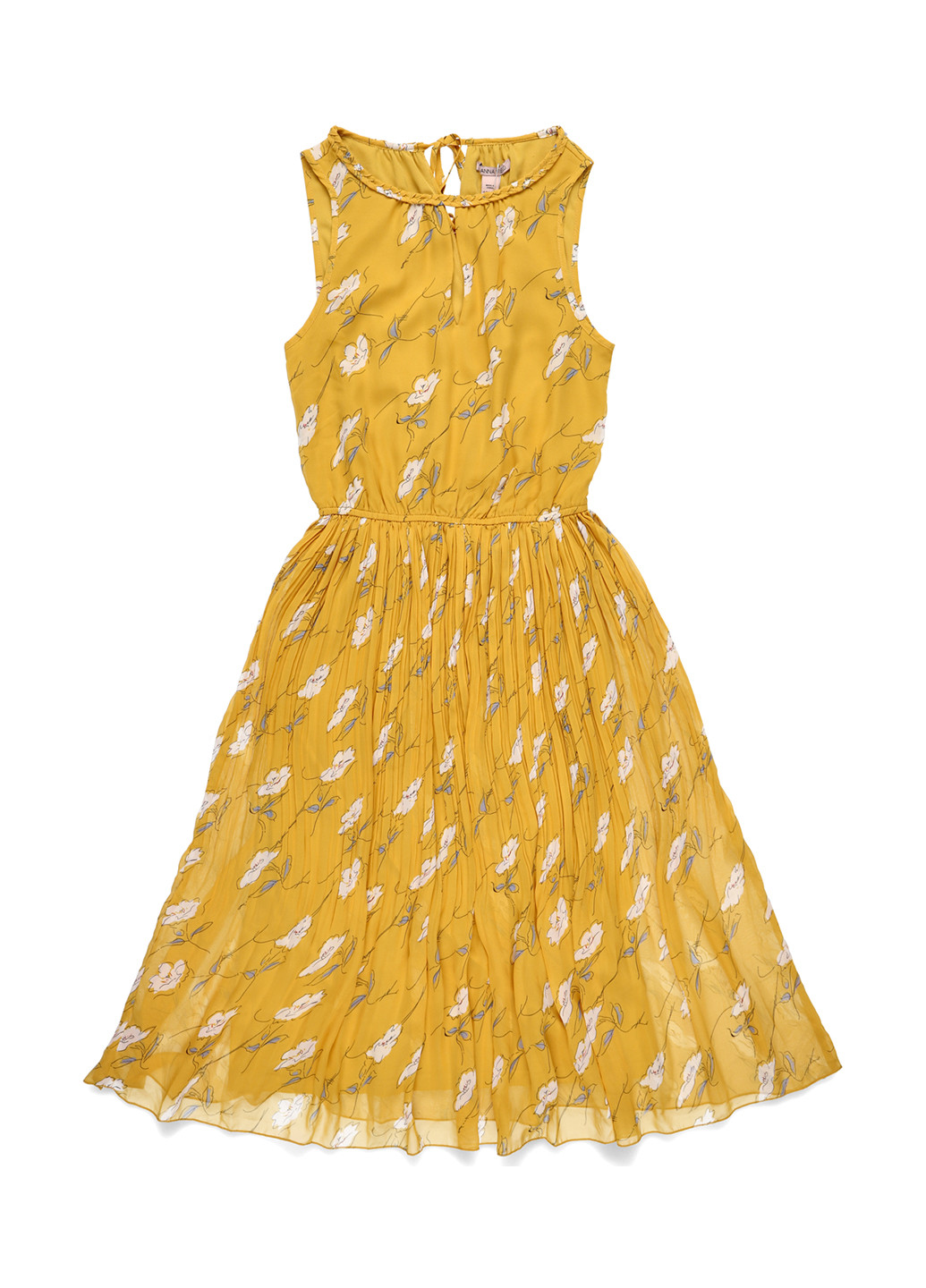 Жовтий кежуал сукня плісована Anna Field з квітковим принтом