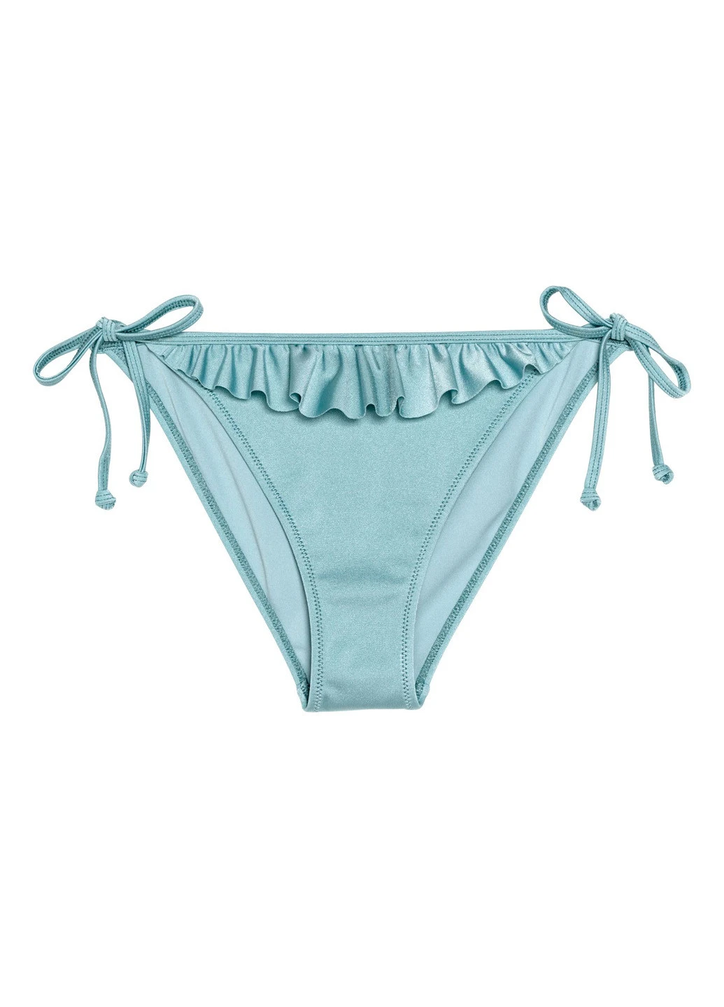 Серо-голубой купальные трусики-плавки однотонные H&M