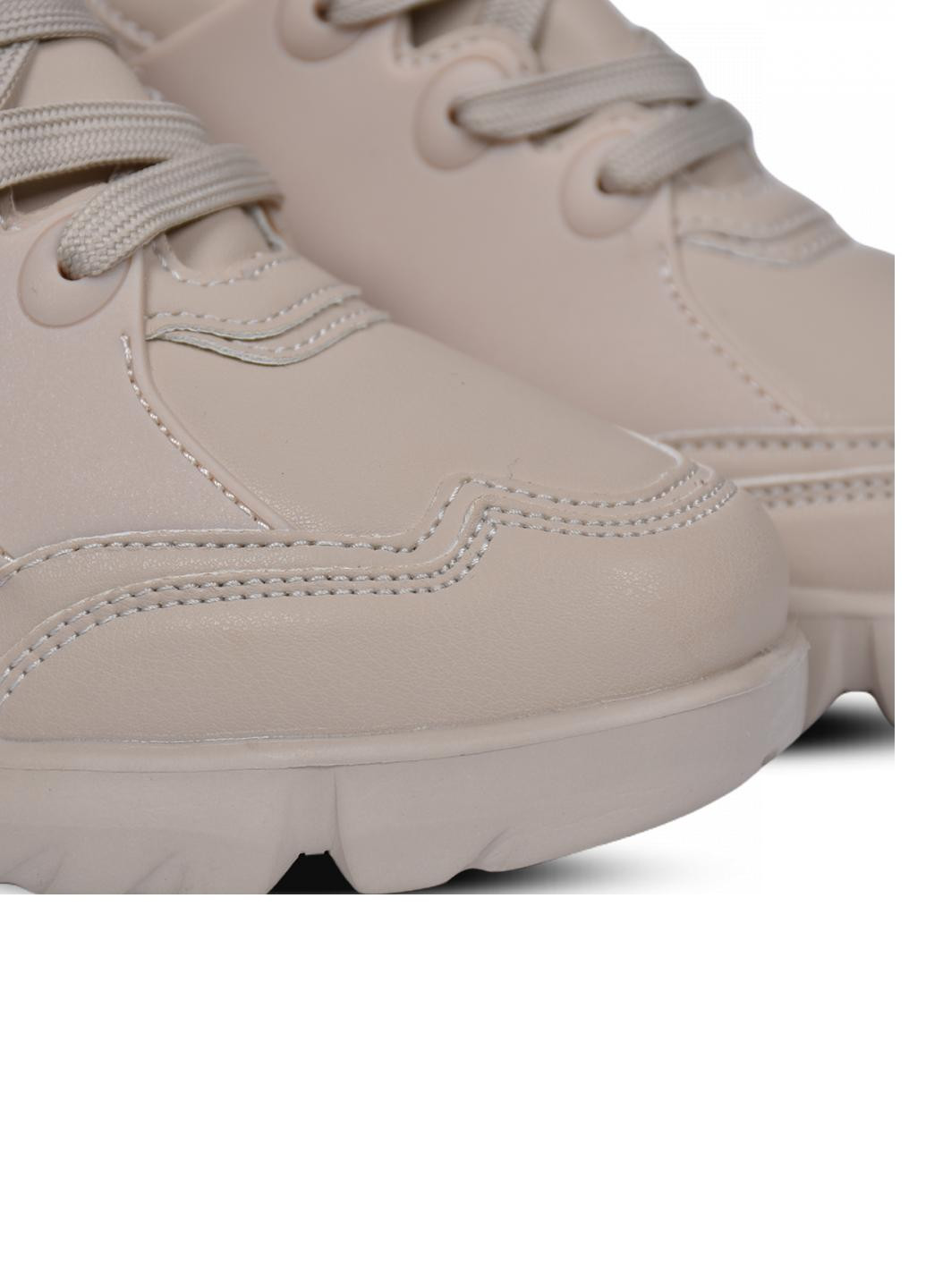 Кроссовки женские S1304 No Brand бежеві демісезони (242251571)