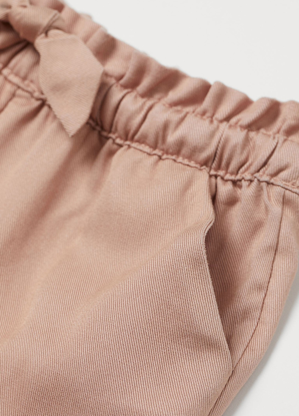 Пудровые кэжуал демисезонные зауженные брюки H&M