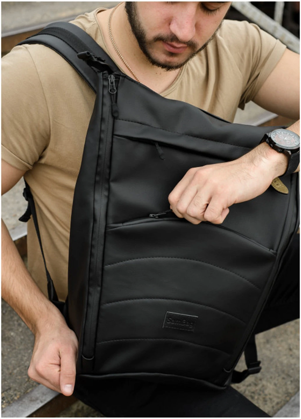 Чоловік рюкзак 41х18х27 см Sambag (210475301)