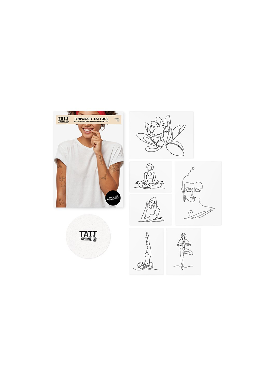 Временные тату "Yoga Set" TATTon.me (254255592)