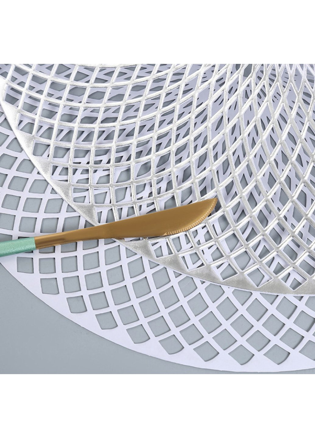 Салфетка сервировочная 5471 38 см серебристая Power (254441080)