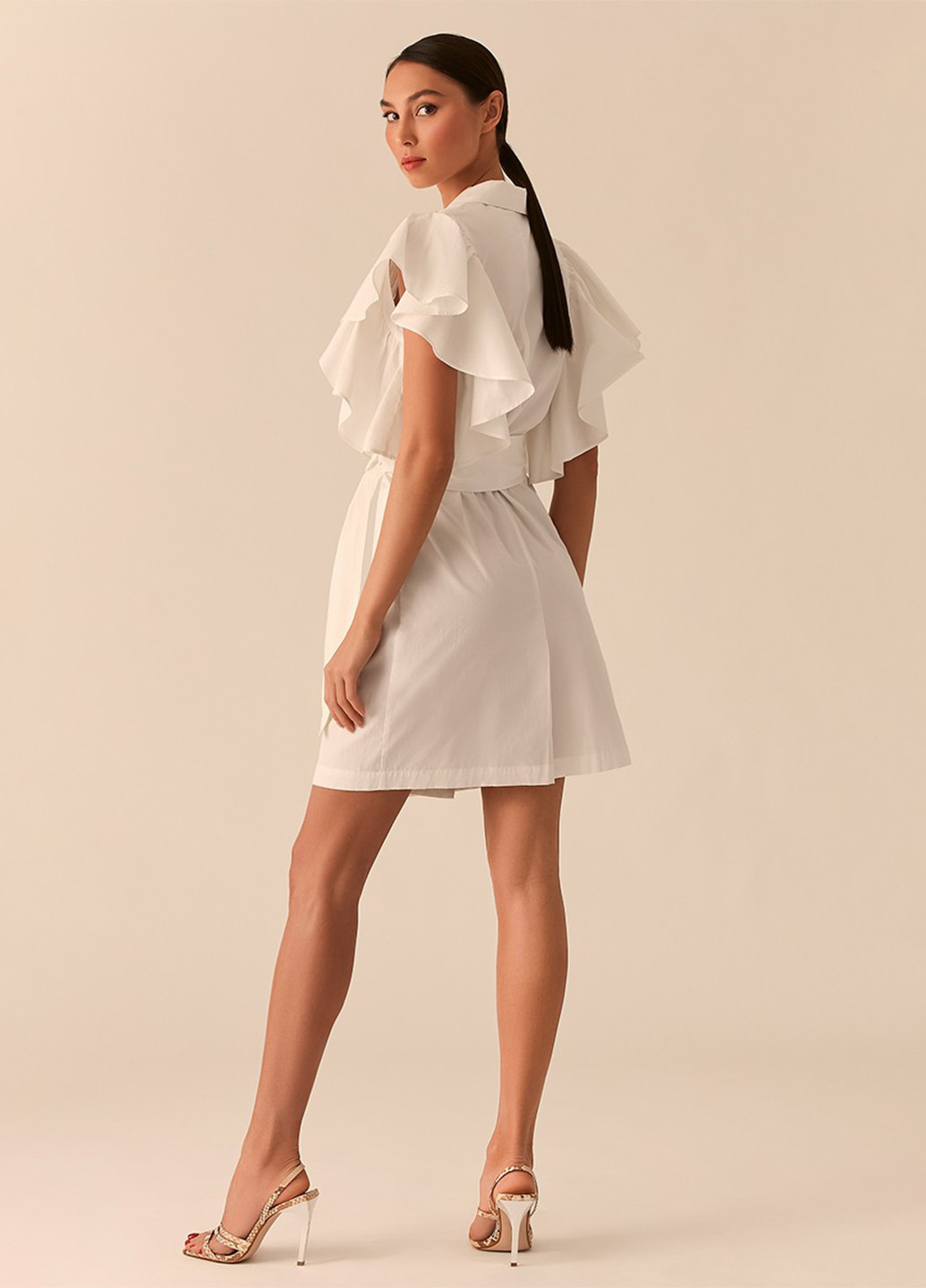 Білий кежуал плаття, сукня на запах LOVE REPUBLIC
