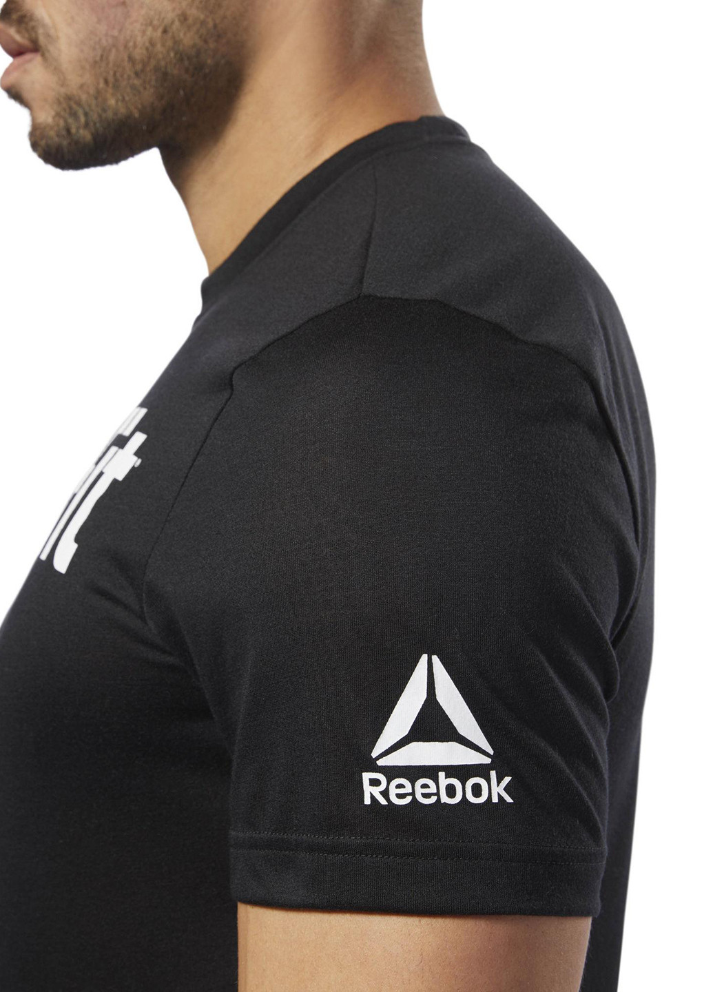 Черная футболка с коротким рукавом Reebok