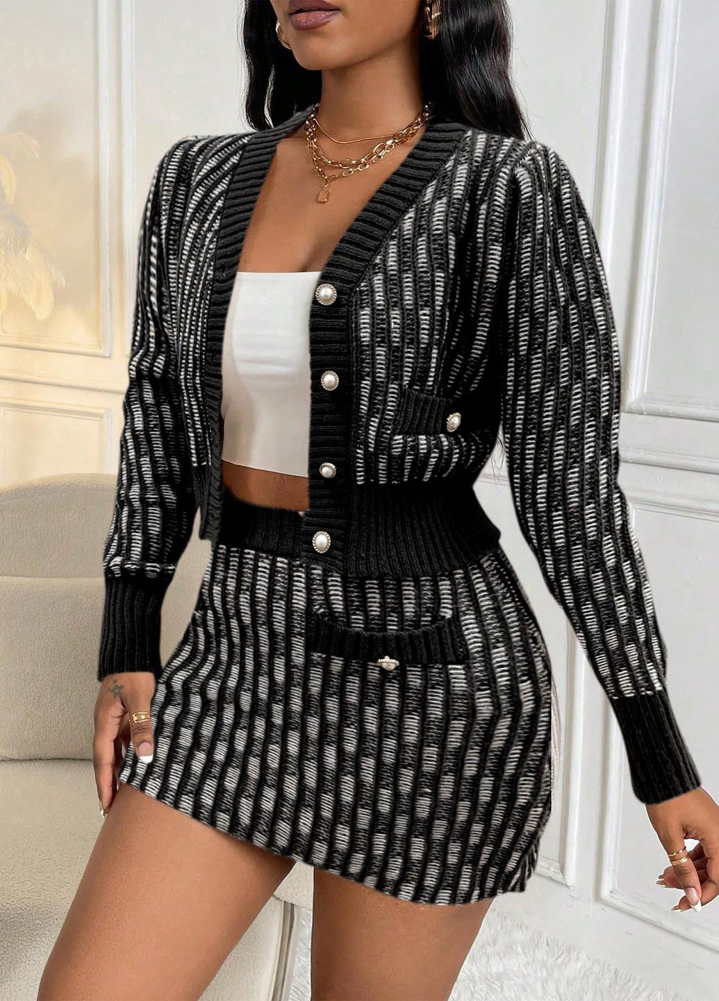 Костюм (кофта, юбка) SHEIN (346914536)