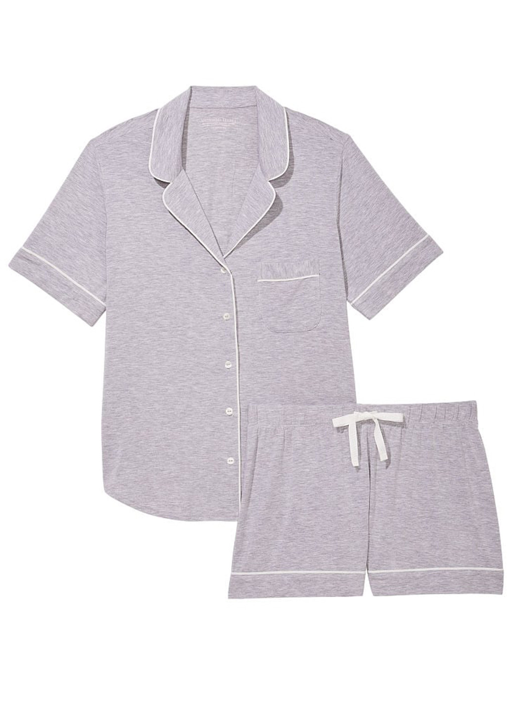 Серая всесезон пижама (рубашка, шорты) рубашка + шорты Victoria's Secret