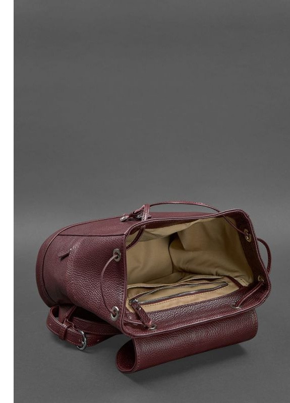 Кожаный женский рюкзак Олсен марсала BlankNote однотонный бордовый кэжуал