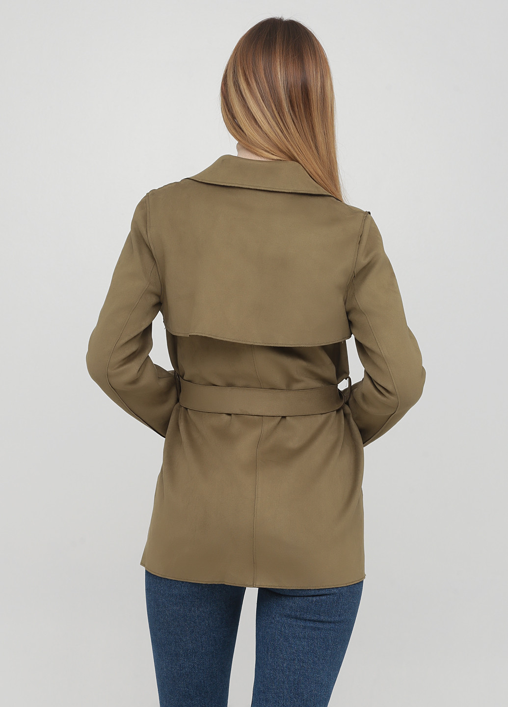 Оливковый (хаки) демисезонный Куртка тренчкот H&M