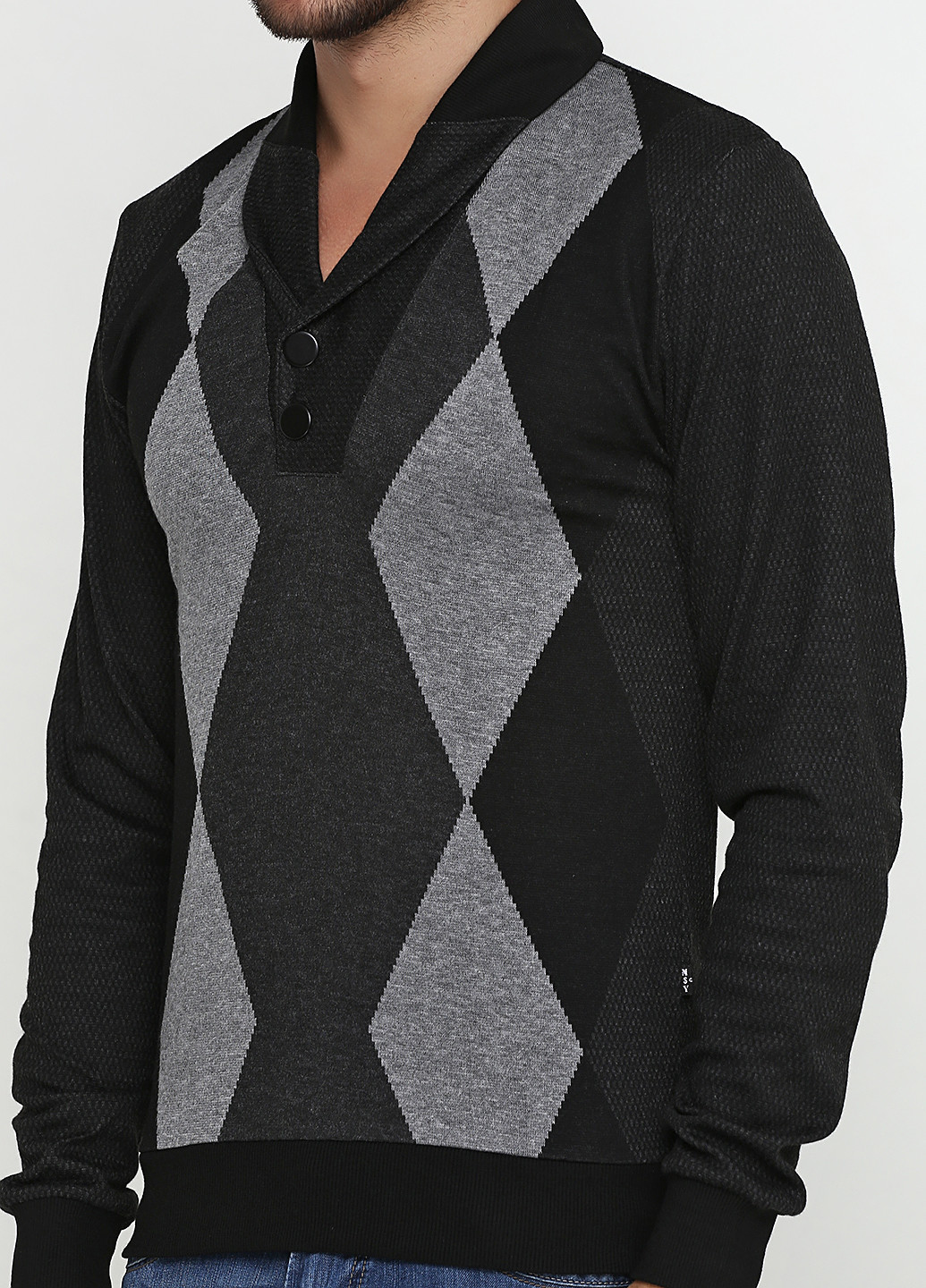 Чорний демісезонний пуловер пуловер MSY