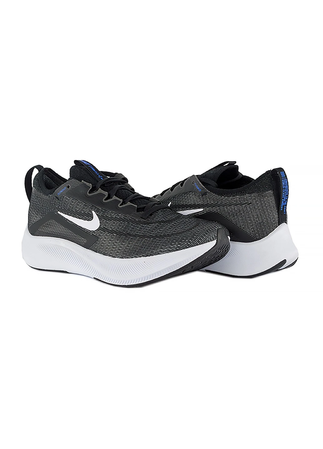 Чорні кросівки zoom fly 4 демісезон Nike