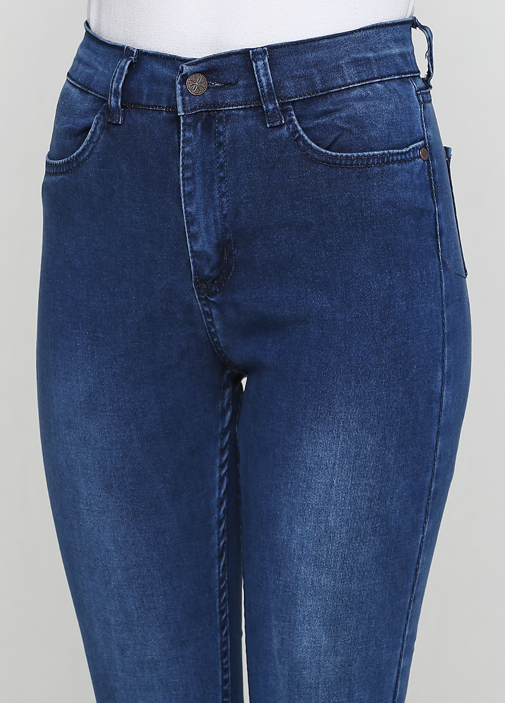 Синие демисезонные скинни джинсы Guidicci
