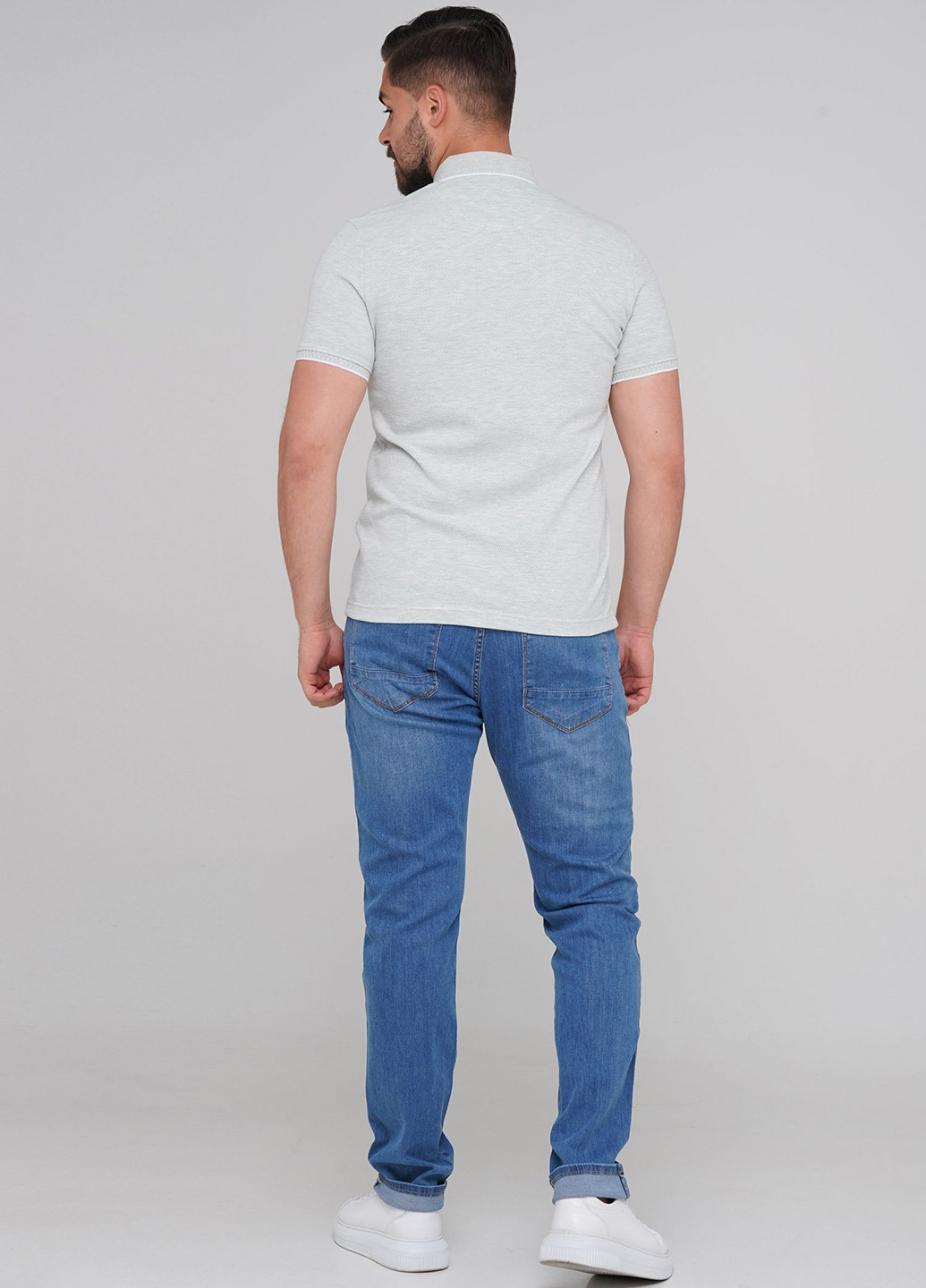 Светло-синие демисезонные прямые джинсы Trend Collection