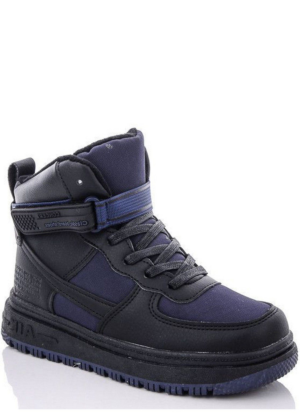Синие кэжуал осенние зимние ботинки на овчине n40226-1 Jong Golf