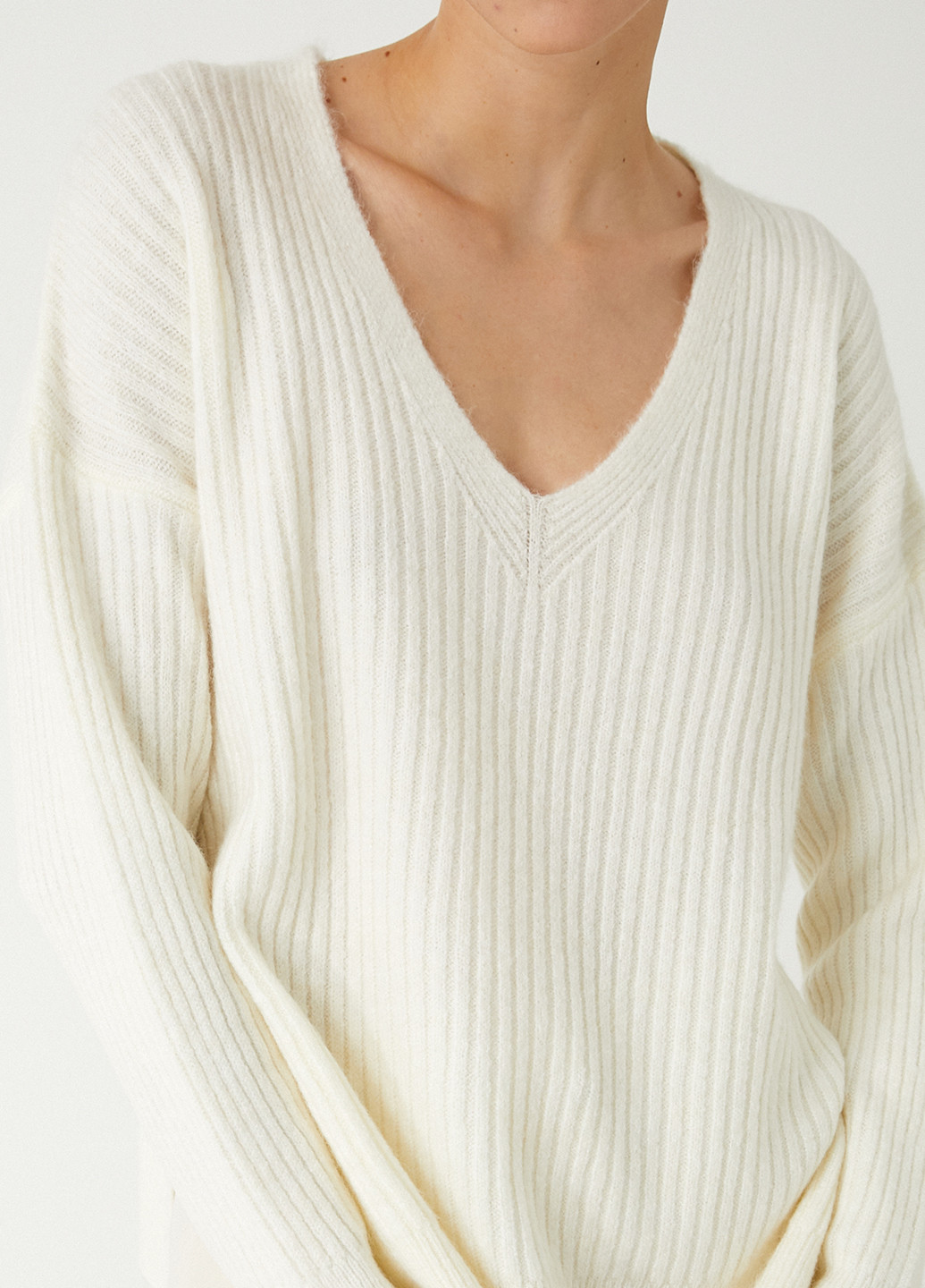 Молочный демисезонный пуловер пуловер KOTON