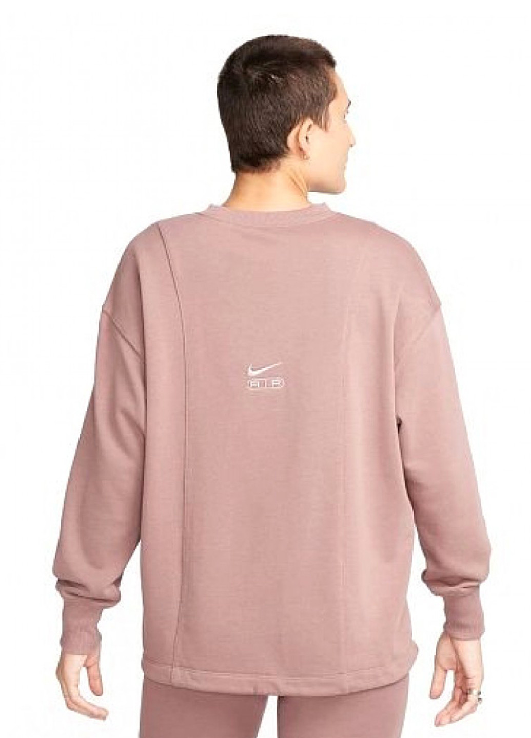 Свитшот Nike - Прямой крой надпись розовый спортивный хлопок, трикотаж - (282961558)