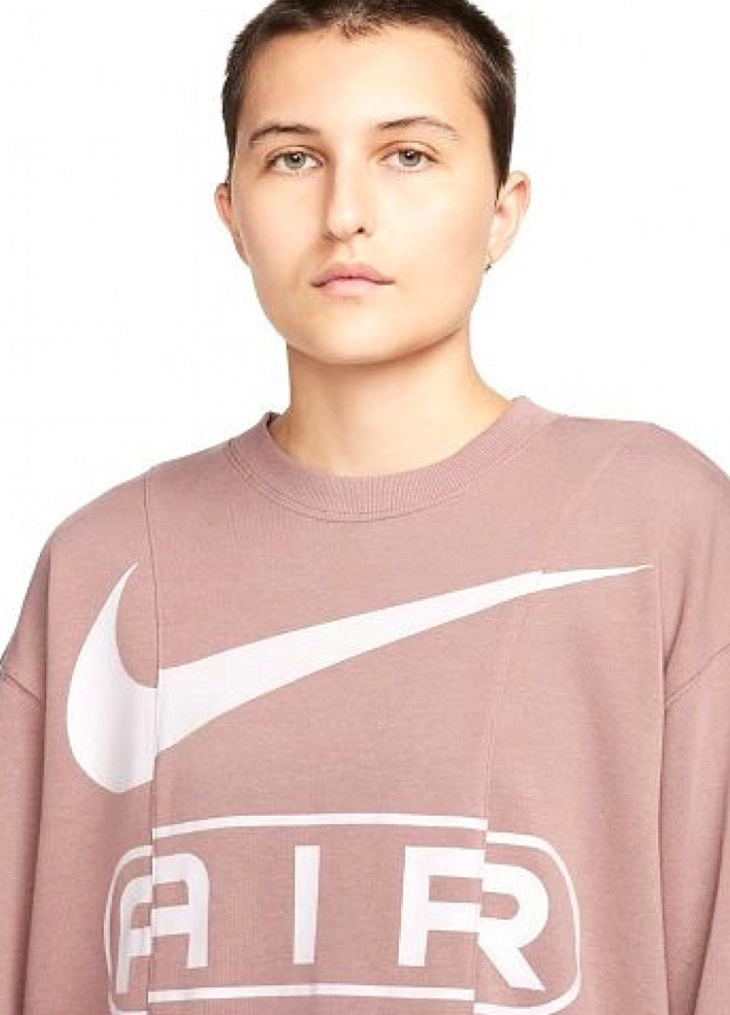 Свитшот Nike - Прямой крой надпись розовый спортивный хлопок, трикотаж - (282961558)
