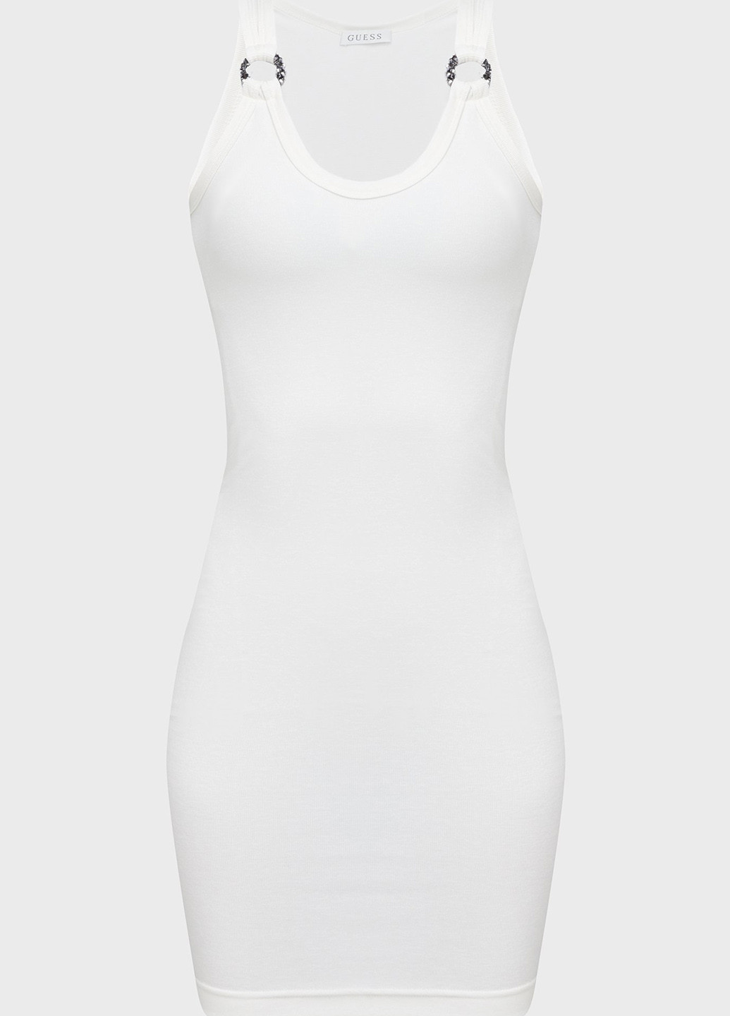 Білий кежуал сукня сукня-майка Guess однотонна