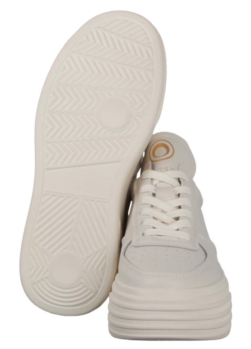 Белые демисезонные женские кроссовки 197871 Berisstini