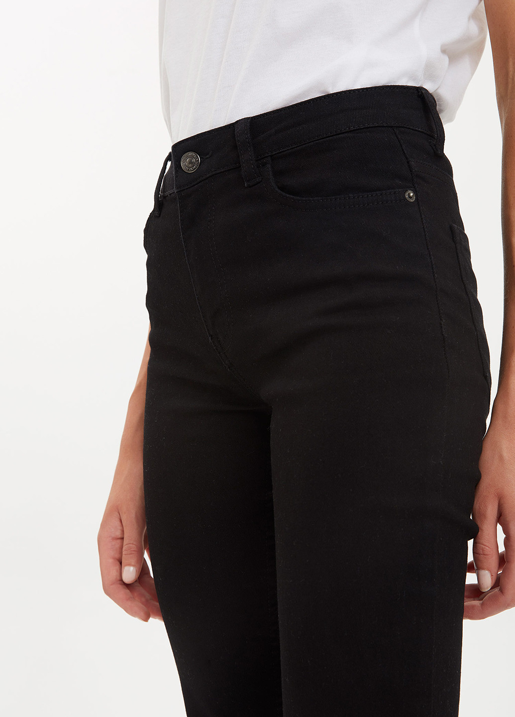 Джинси DeFacto завужені чорні джинсові бавовна