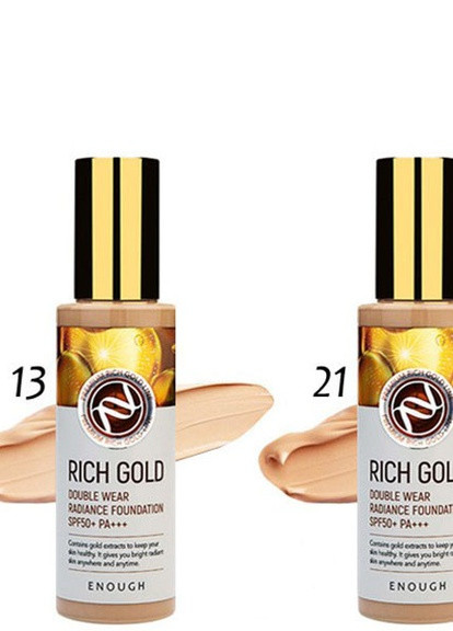 Тональний крем з золотом Rich Gold Double Wear Radiance Foundation SPF50 + PA +++ 13 ENOUGH (235753187)