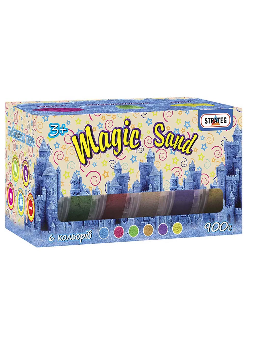 Набір для творчості Magic sand 6 кольорів Strateg (253273996)