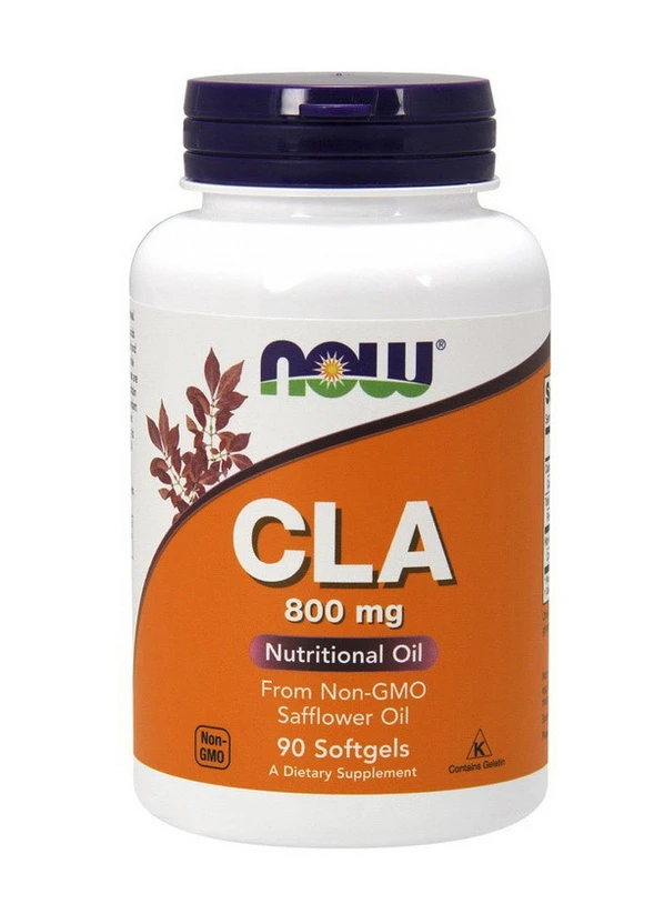 Кон'юргована линовлева кислота CLA 800 mg 90 softgels Now (255170484)