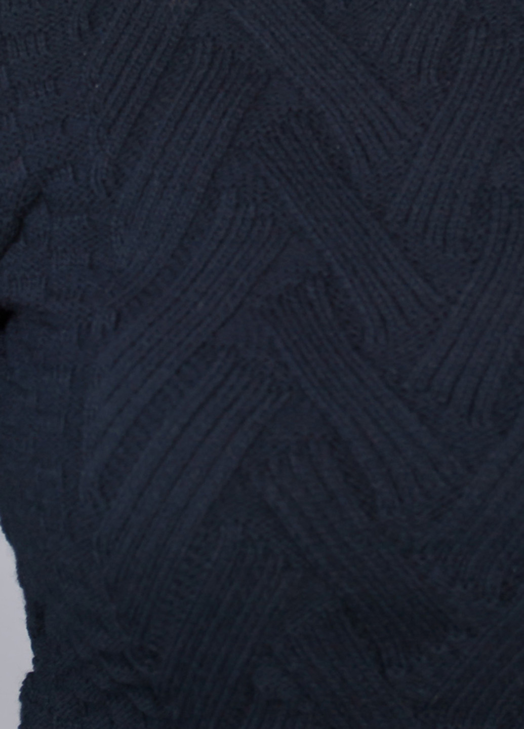 Темно-синий зимний свитер хомут Time of Style