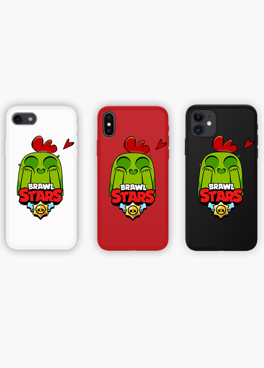 Чехол силиконовый Apple Iphone 7 Спайк Бравл Старс (Spike Brawl Stars) (17361-1010) MobiPrint (219283925)