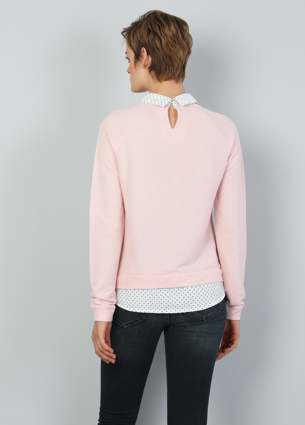 Світло-рожевий демісезонний светр джемпер Colin's