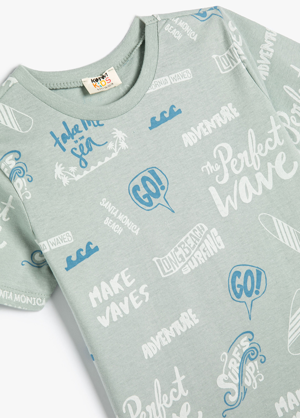 Мятная летняя футболка KOTON